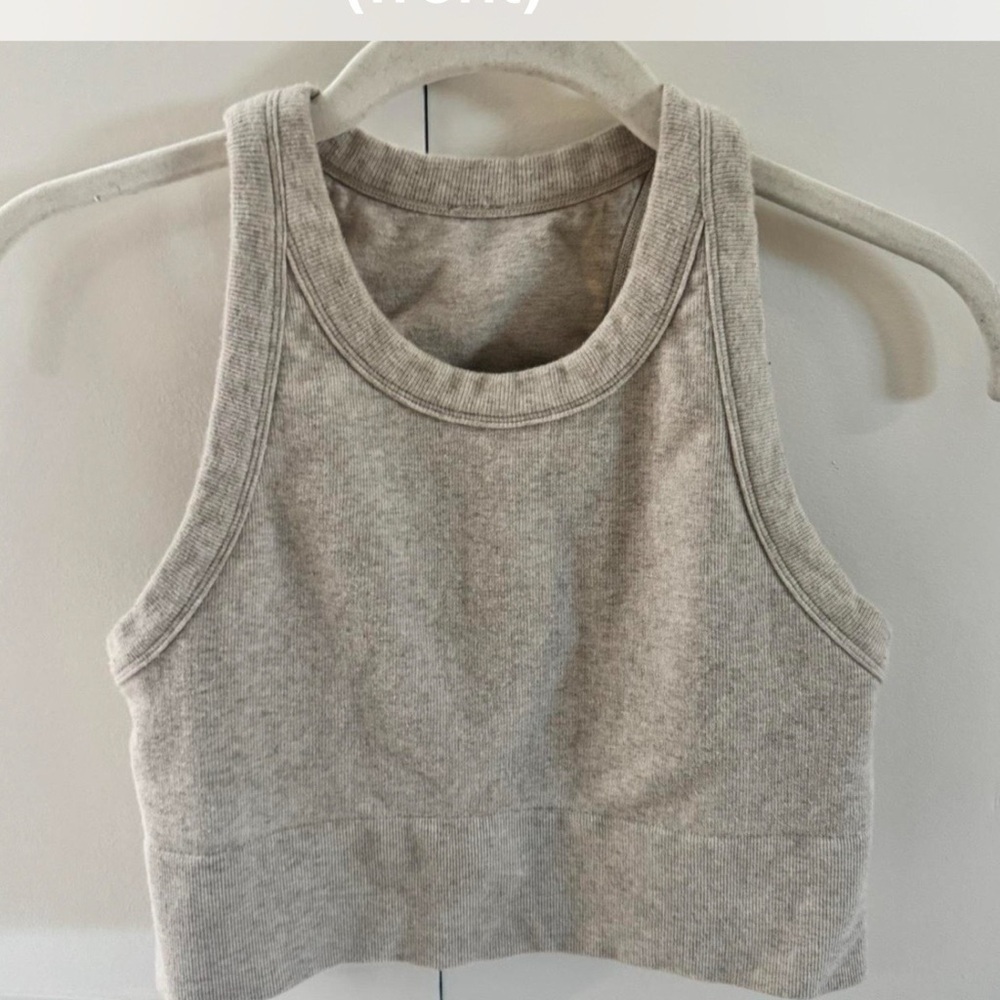 Gray Alo Crop Top size M